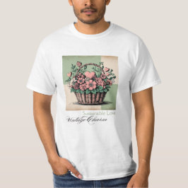 Camiseta Amor Sustentável, Charme Vintage