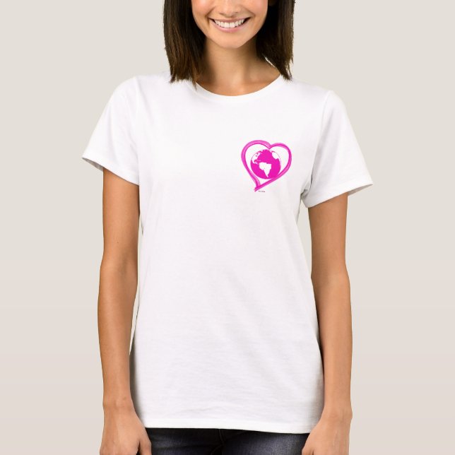 Camiseta AMOR TERRA (rosa) (Frente)