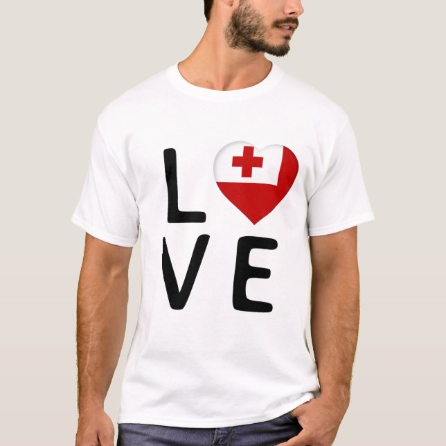 Camiseta Amor - Tonga Flag (Frente)