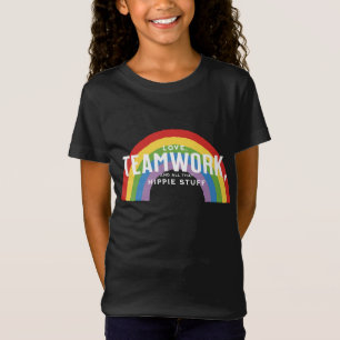 Camiseta Amor, trabalho em equipe, e todas essas coisas hip