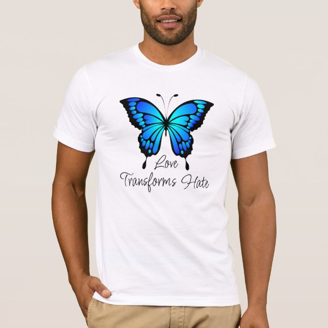 Camiseta Amor Transforma Ódio Unisex T-Shirt (Frente)