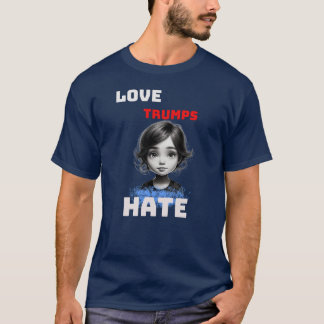 Camiseta AMOR TRUMPS HATE -anti Donald tee