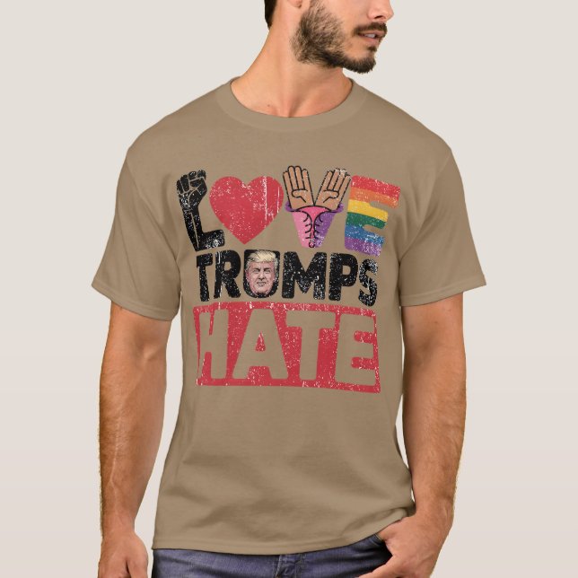 CAMISETA AMOR TRUMPS ODIO (Frente)