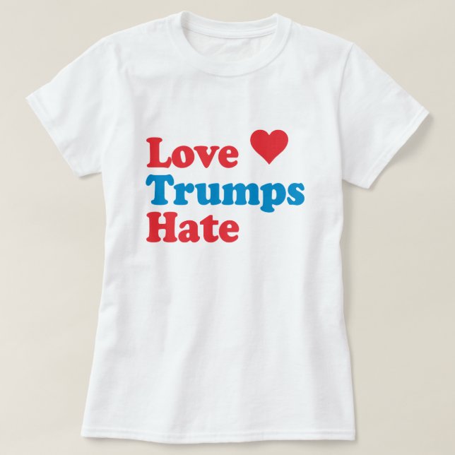 CAMISETA AMOR TRUMPS ODIO (Frente do Design)