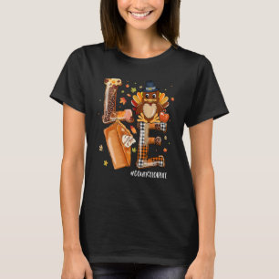 Camiseta AMOR Turquia Pergrim Pumpkin Pie Conselheiro da Vi