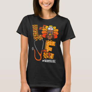 Camiseta Amor Turquia Stethoscope Enfermeira Vida Ação de G