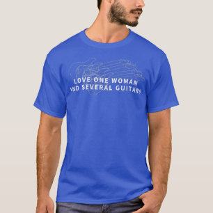 Camiseta Amor, Uma Mulher E Vários Guitarras, Violão Engraç