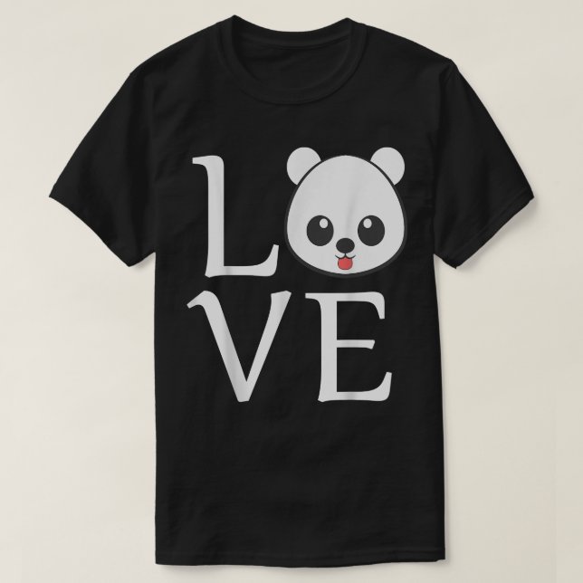 Camiseta Amor Urso Bonito (Frente do Design)