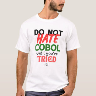 Camiseta Amor Usando Linguagem De Programação Do Cobol