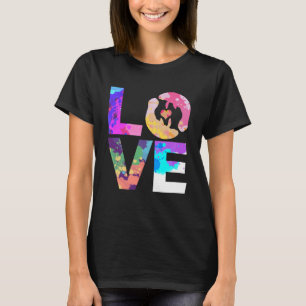 Camiseta Amor Vaca Marinha Colorida Mana s Trichechidae Man