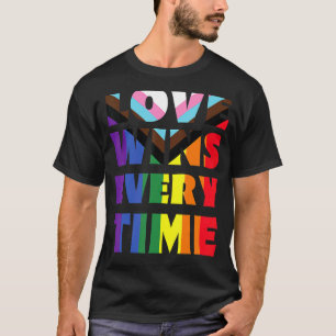 Camiseta Amor vence a cada vez que Lgbtqia+ Rainbow Flag Ga