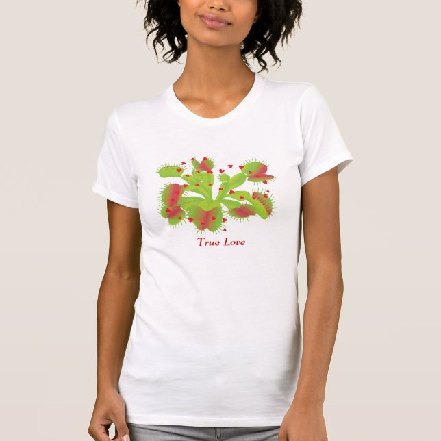 Camiseta Amor verdadeiro para Flytraps de Venus (Frente)