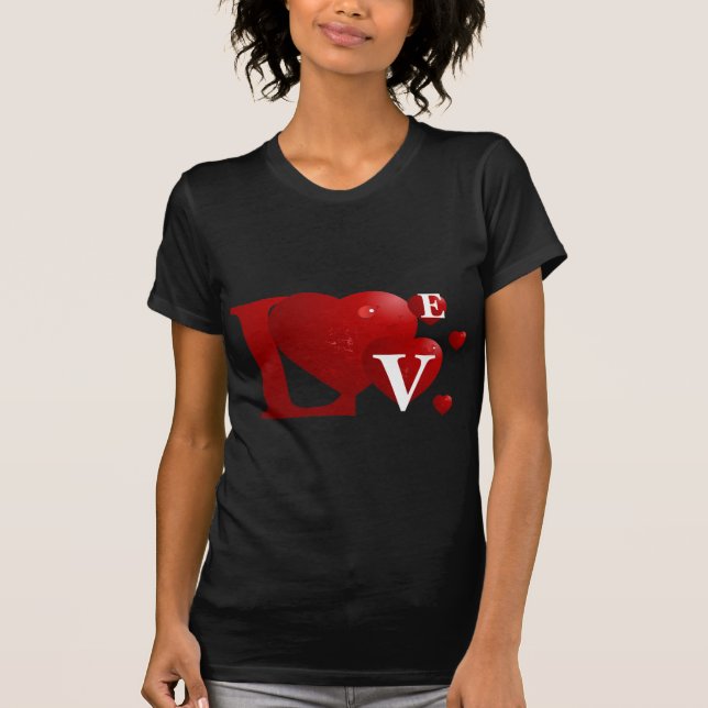 Camiseta Amor vermelho (Frente)
