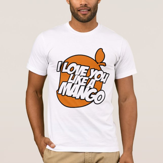 Camiseta Amor você gosta de um T da manga (Frente)