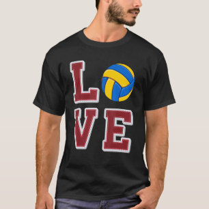 Camiseta Amor Voleibol Retro Vintage Jogo Vo