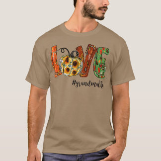 Camiseta Amor Vovó O Outono Cai O Pumpkin Lover Para Wu