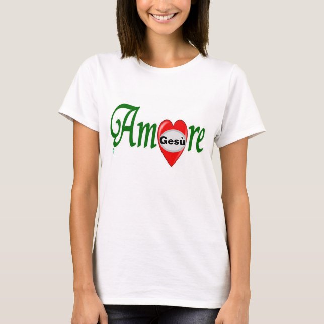 Camiseta AMORE Gesù (Frente)