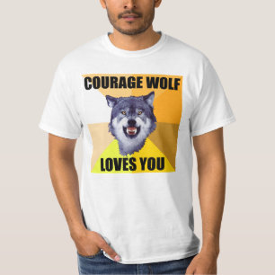 Camiseta Amores do LOBO da CORAGEM você t-shirt