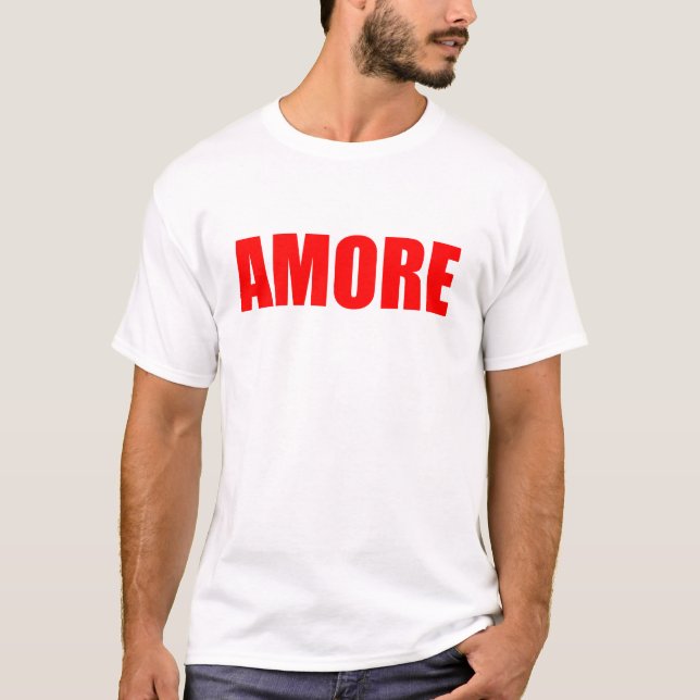 Camiseta Amores em italiano (Frente)