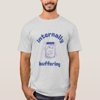 Camiseta Amortecendo Internamente Gato Engraçado | Estudant