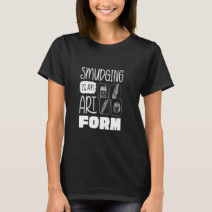 Camiseta Amortecer Smudge Sage Curando Manchas É Uma Arte P
