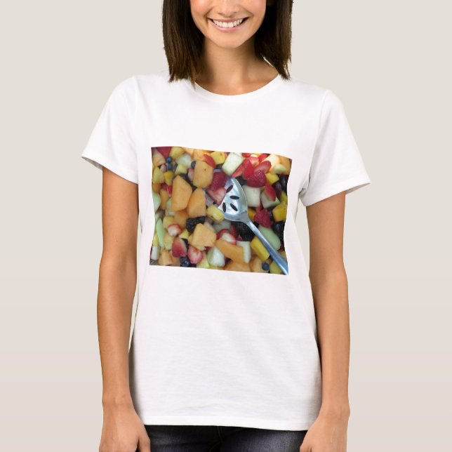 Camiseta Amortecimento Colorido de Frutas (Frente)