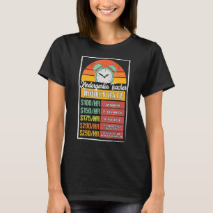 Camiseta Amortização horária do professor no jardim de infâ
