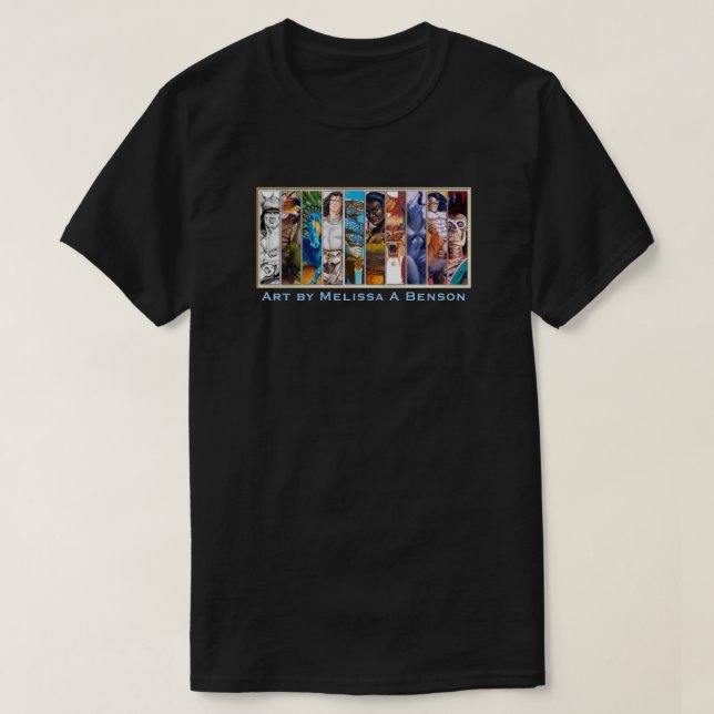 Camiseta Amostra de Fantasia de Melissa Benson (Frente do Design)