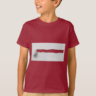 Camiseta Amostra de papel riscada 3D Engraçado, Teto de Hom
