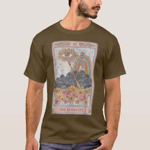 Camiseta Amostra Solar Mau de Olho do Cartão de Tarot de Es