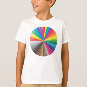 Camiseta amostras de cores círculo