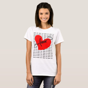 Camiseta Amour (Love In French)