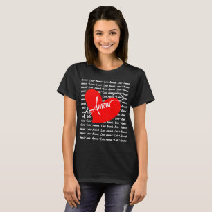 Camiseta Amour (Love In French)