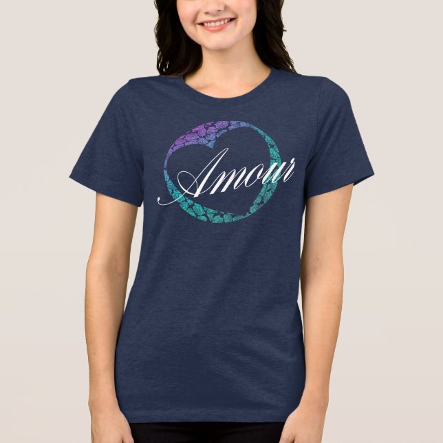 Camiseta AMOUR Mulher Romântica Francesa (Frente)