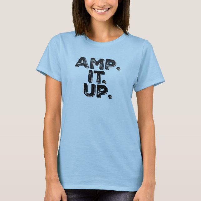 Camiseta Amp. Sim. Para cima. (Frente)