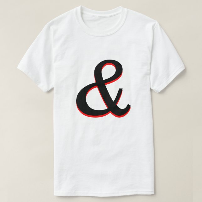 Camiseta Ampersand (&) (Frente do Design)