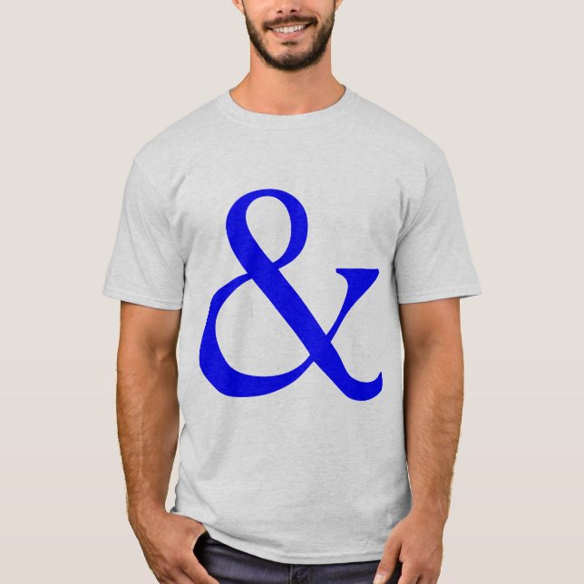 Camiseta Ampersand - Azul (Frente)