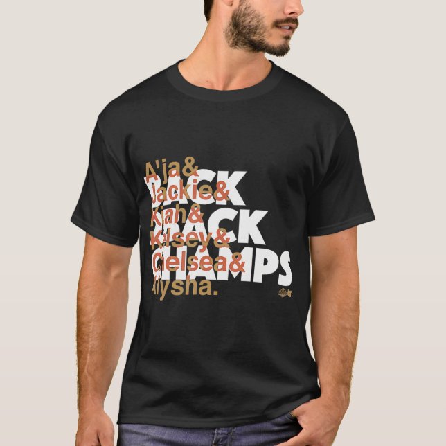 Camiseta Ampersand Back To Back Champs - Las Vegas Basketba (Frente)