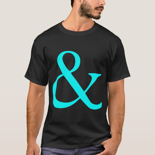 Camiseta Ampersand - Ciano (Frente)