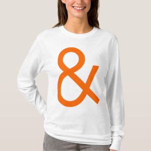 Camiseta Ampersand - laranja na luz