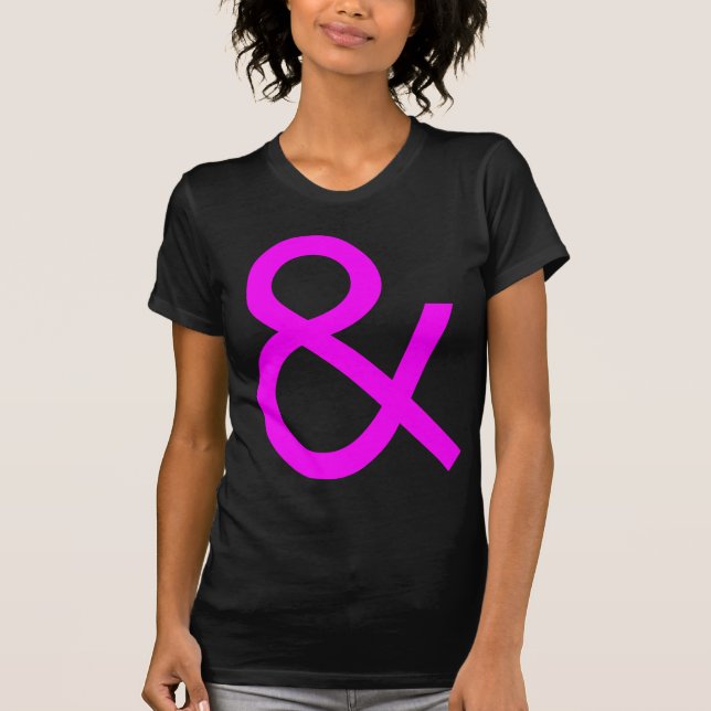 Camiseta Ampersand - Magenta no escuro (Frente)