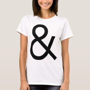 Camiseta Ampersand - Preto acendido