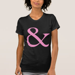 Camiseta Ampersand - rosa