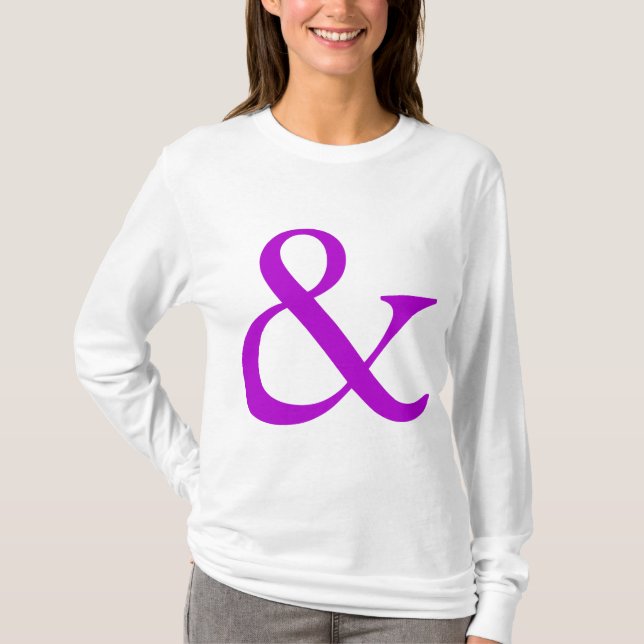 Camiseta Ampersand - Roxo (Frente)