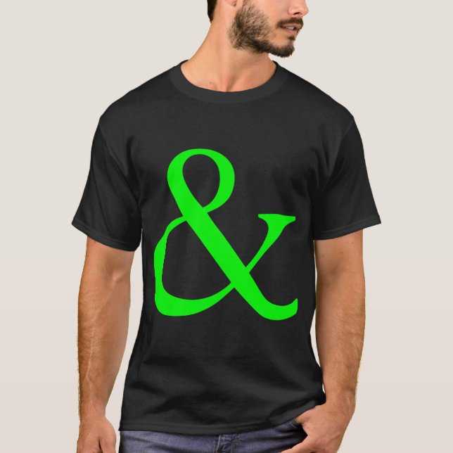 Camiseta Ampersand - verde (Frente)