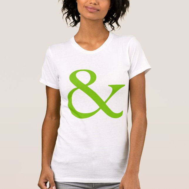 Camiseta Ampersand - Verde marciano (Frente)