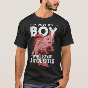 Camiseta Amphibian Axolotl Boys Cute Animal Mexicano Axolot