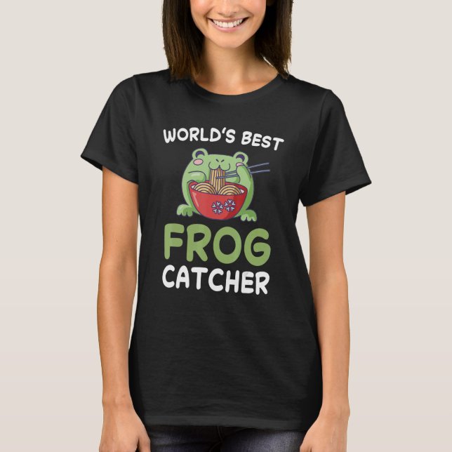 Camiseta Amphibian Catchin, caçador de Sapos do mundo (Frente)