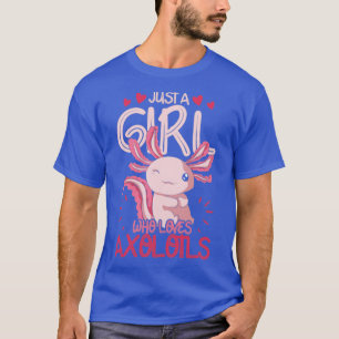 Camiseta Amphibian Lover Apenas Uma Menina Que Ama Axolotls