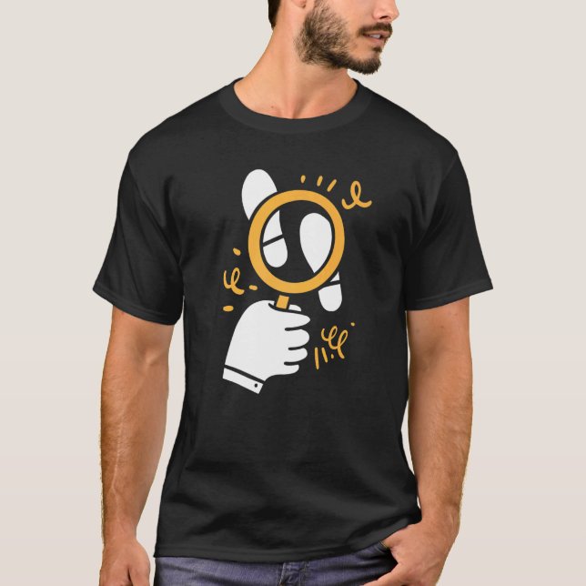 Camiseta Ampliação do vidro Secretivo Investigador Privado  (Frente)